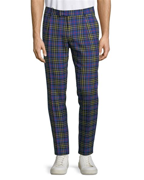 burberry mens pants|burberry plaid pants men.